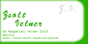 zsolt velner business card